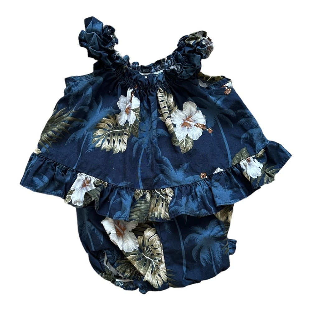 NWOT Girls Authentic Hawaiian Tropical Matching Set, 6 MO